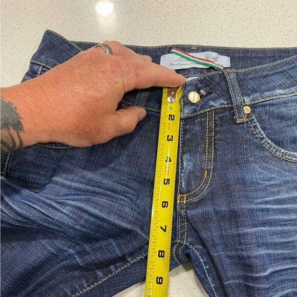 MET Jeans “Made in Italy” Low Rise Skinny Distressed Stretch Jeans 29x31 EUC - Picture 6 of 13